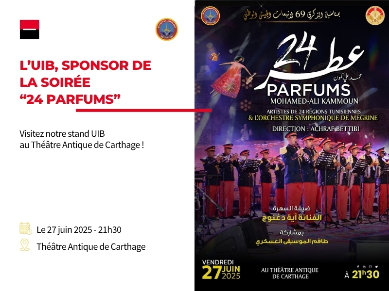 UIB sponsor soirée 24 Parfums